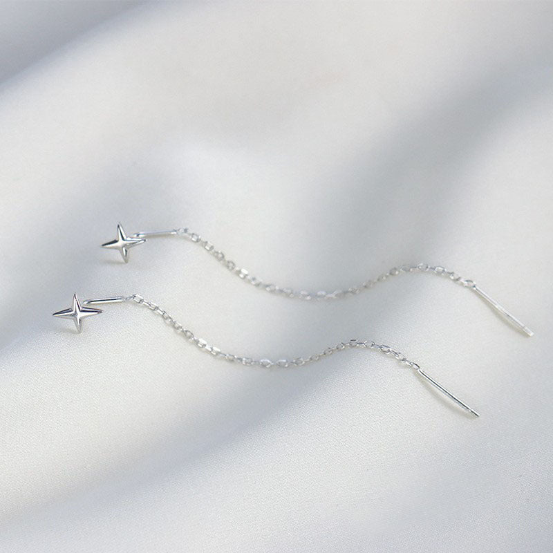 Silver Tassel Earrings