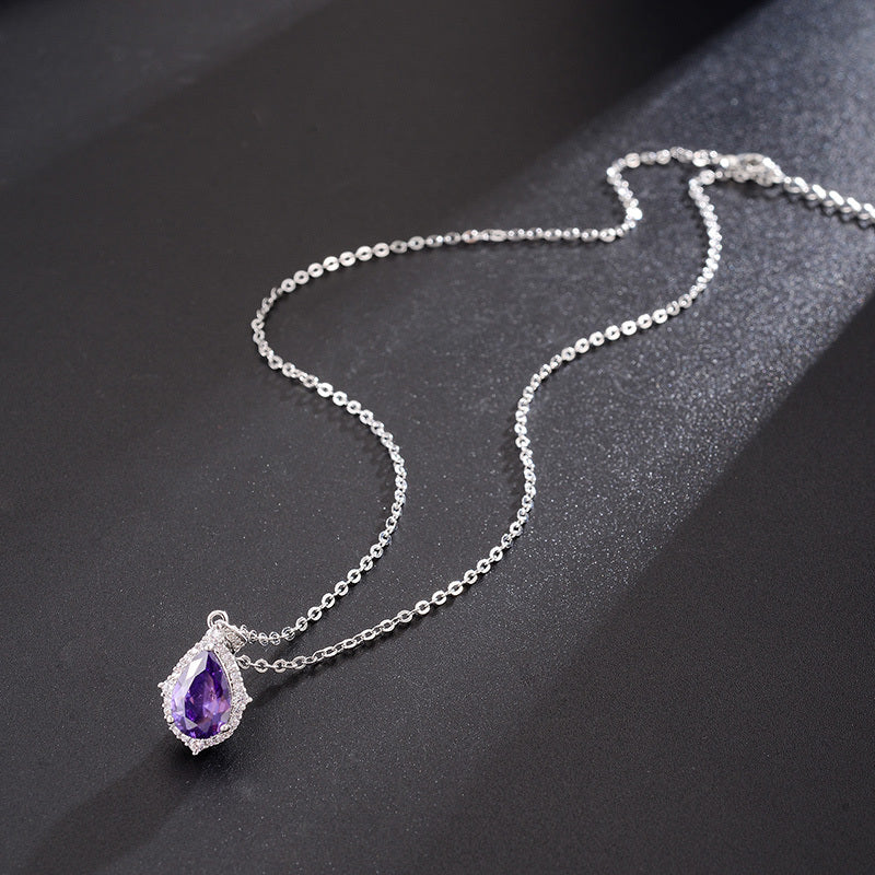 Amethyst Pendant Necklace