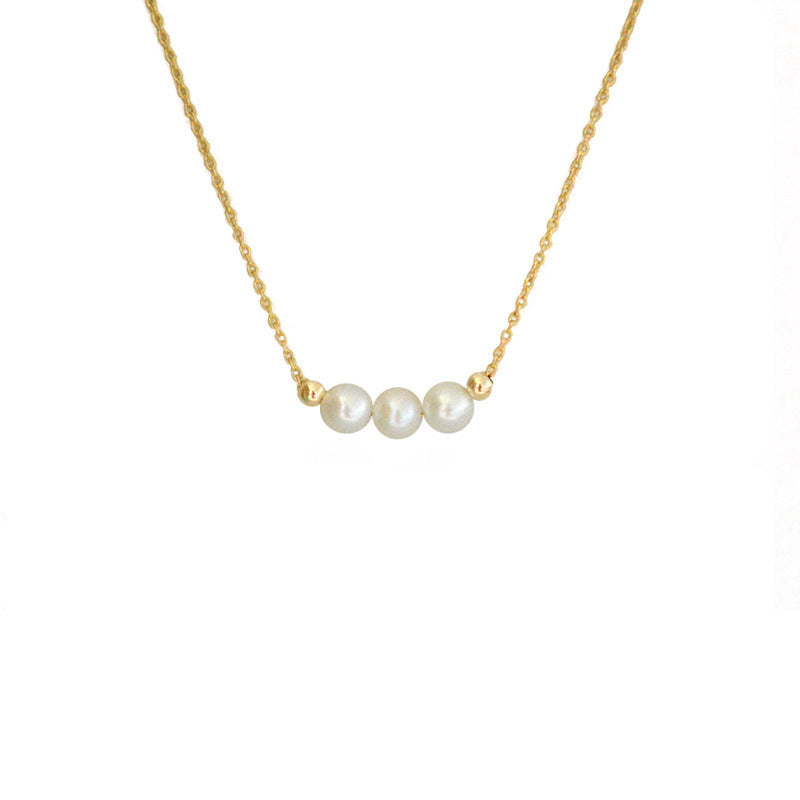 Triple Pearl Necklace