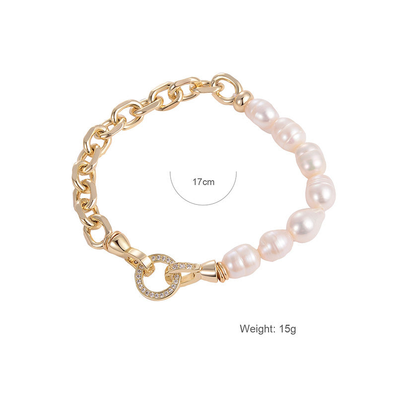 Pearl Chained Bracelet