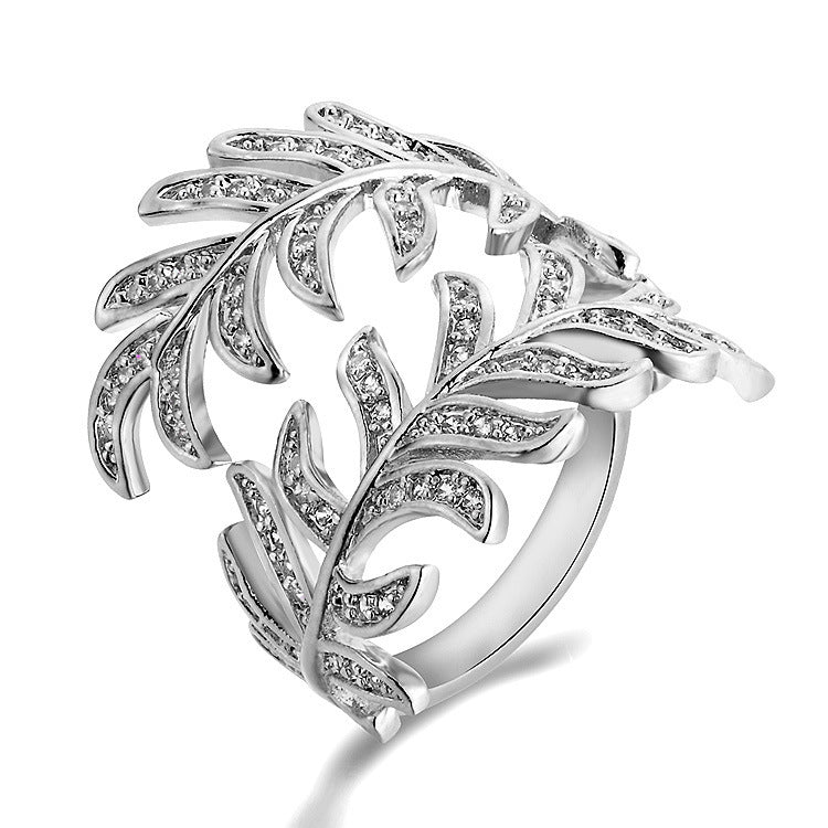 Adjustable Leaf Design Ring