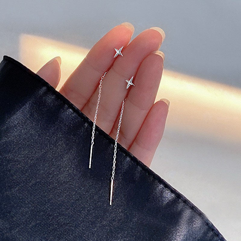 Silver Tassel Earrings