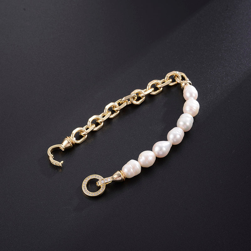 Pearl Chained Bracelet
