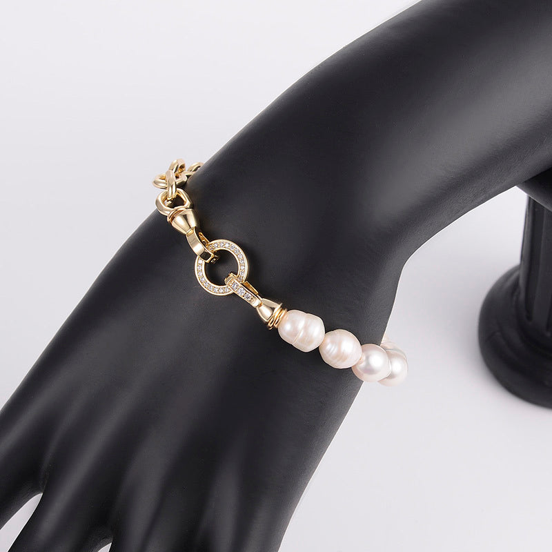 Pearl Chained Bracelet