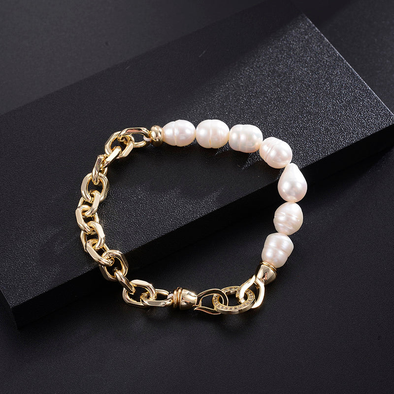 Pearl Chained Bracelet
