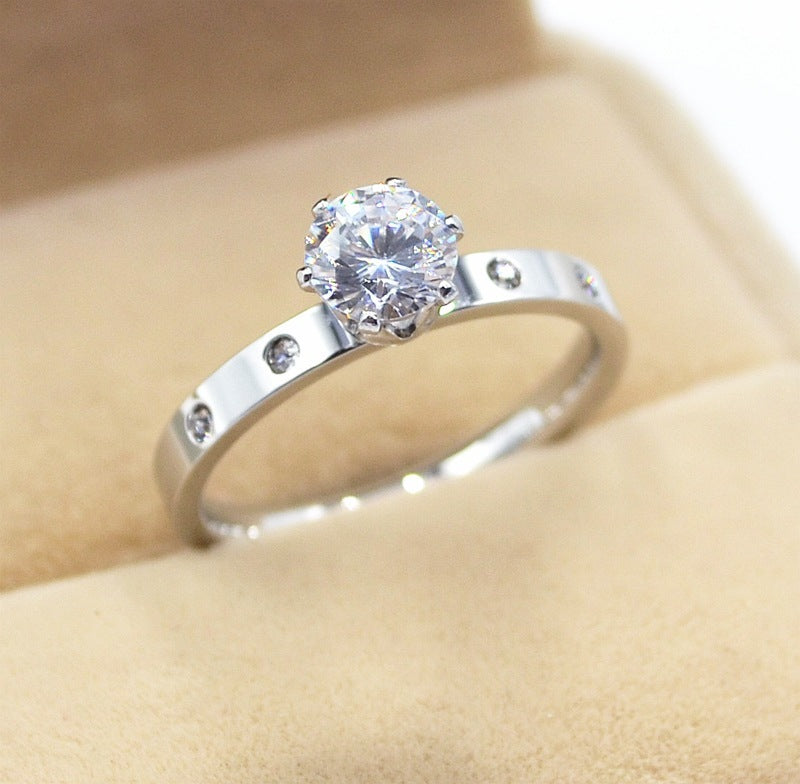 Diamond Rose Gold and Silver Rings