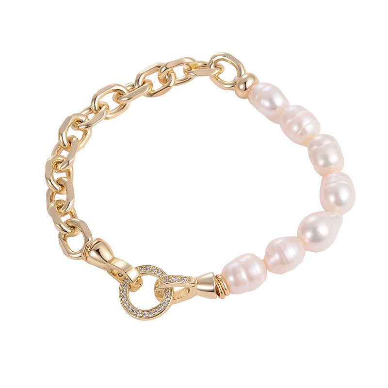 Pearl Chained Bracelet