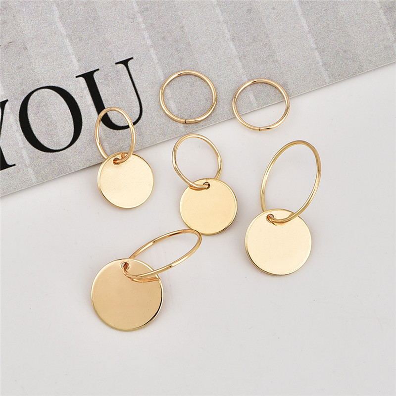 Gold Colored Stud Earrings