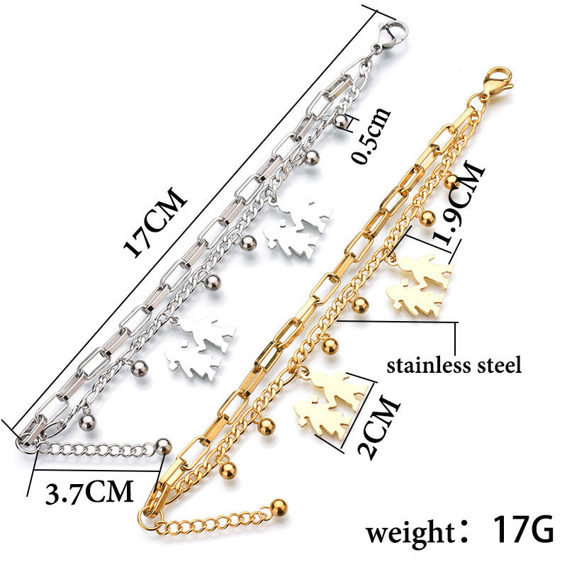 Couples Stainless Steel Bracelet