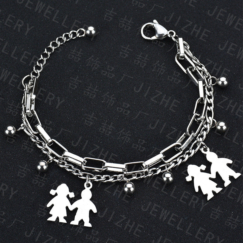 Couples Stainless Steel Bracelet
