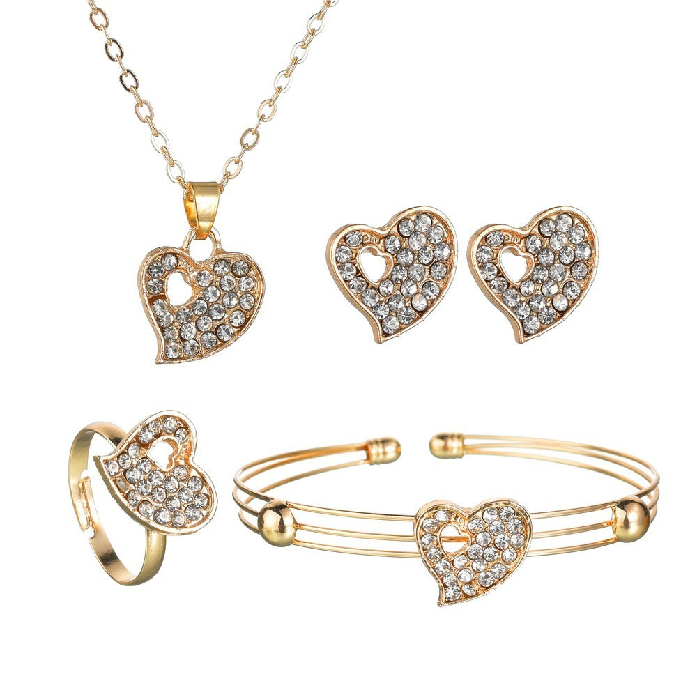 Heart Shaped Jewelry Set