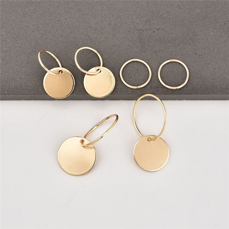 Gold Colored Stud Earrings