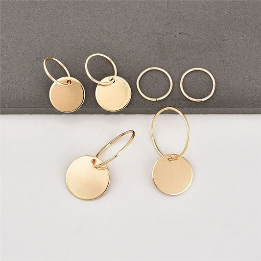 Gold Colored Stud Earrings