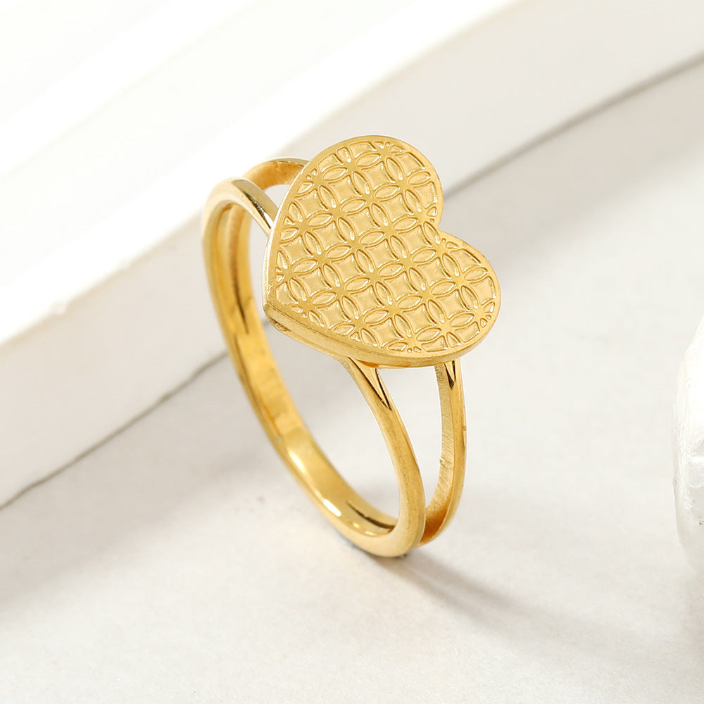 Adjustable Heart Ring For Women