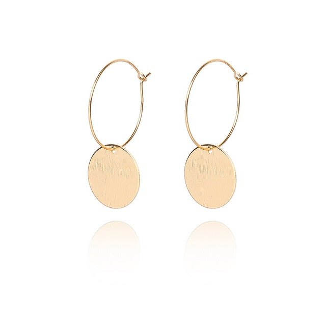 Gold Colored Stud Earrings