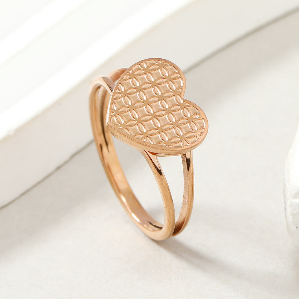 Adjustable Heart Ring For Women