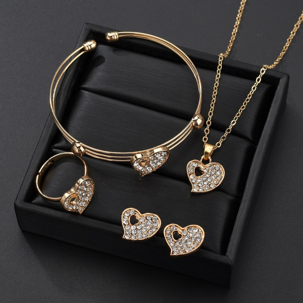 Heart Shaped Jewelry Set