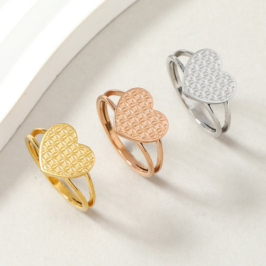 Adjustable Heart Ring For Women