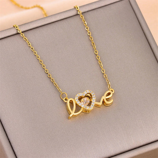 Gold Love Necklace
