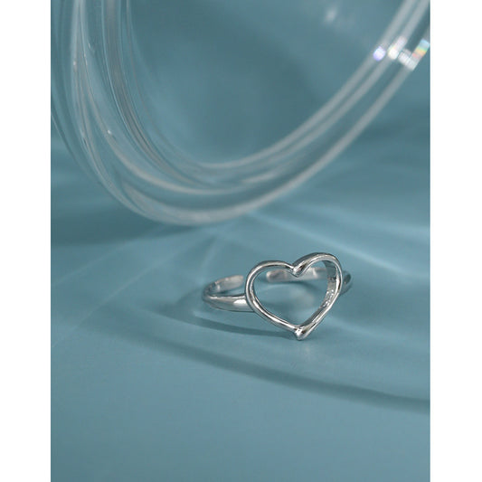 Adjustable Heart Shaped Ring
