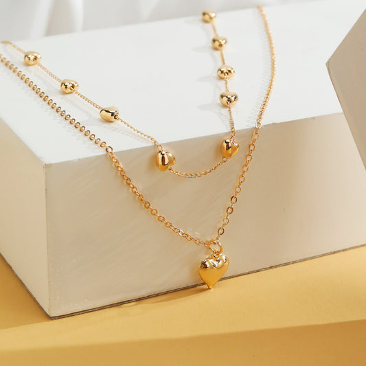 Double Layered Heart Necklace