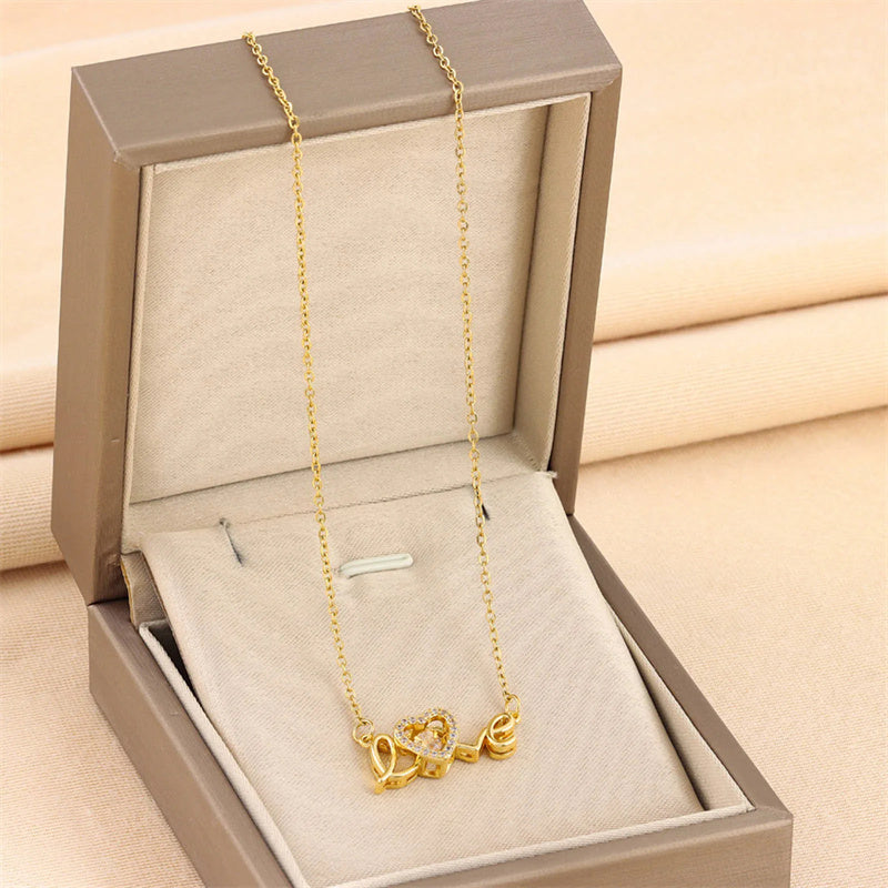 Gold Love Necklace