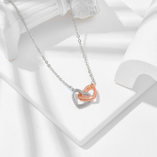 Two-tone Heart Necklace