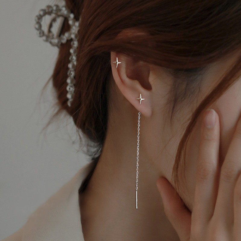 Silver Tassel Earrings