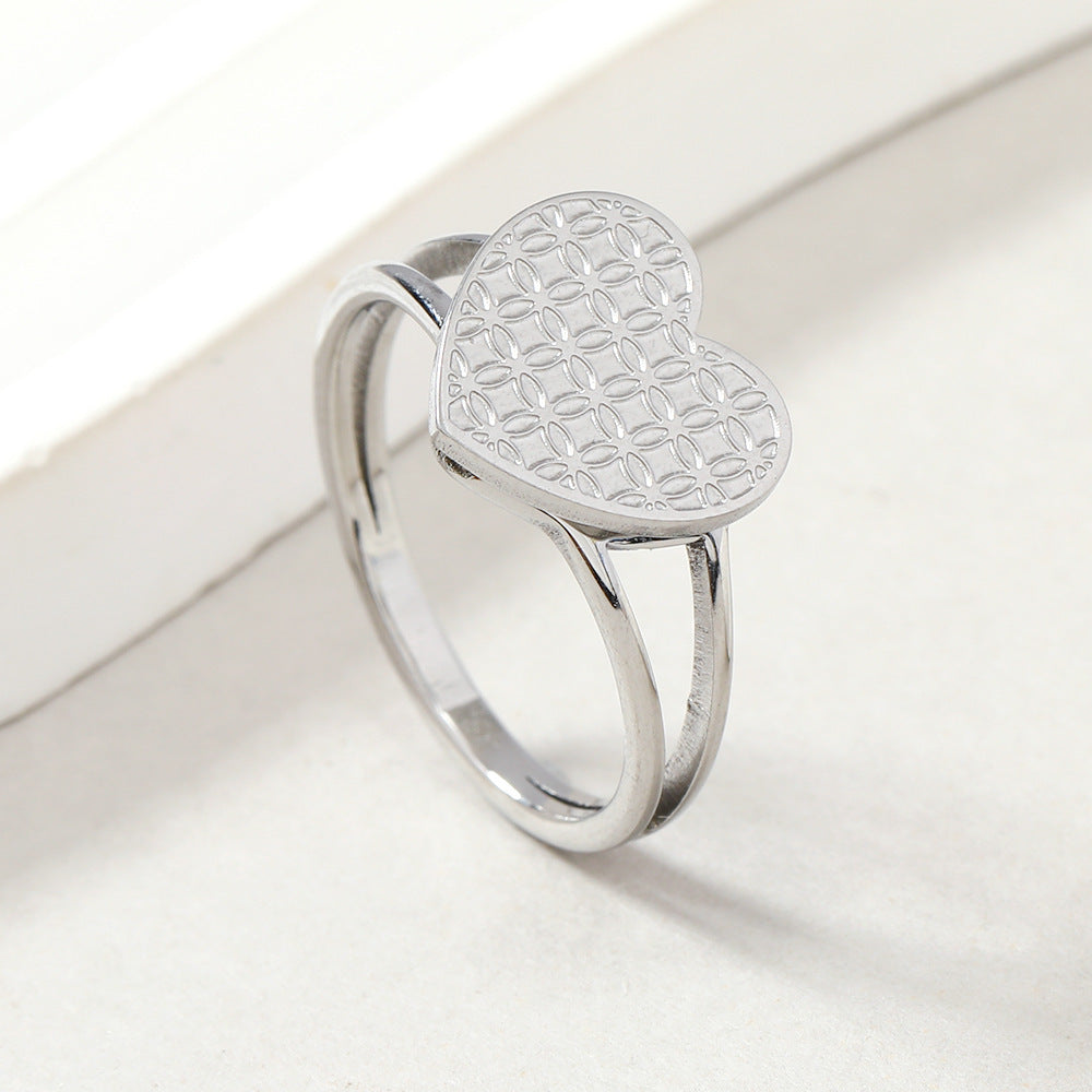 Adjustable Heart Ring For Women