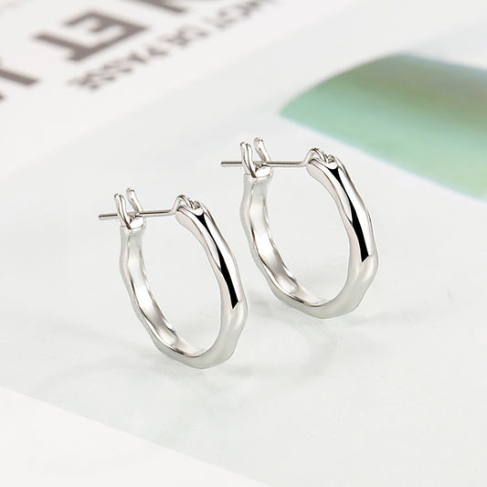Looped Silver Earrings